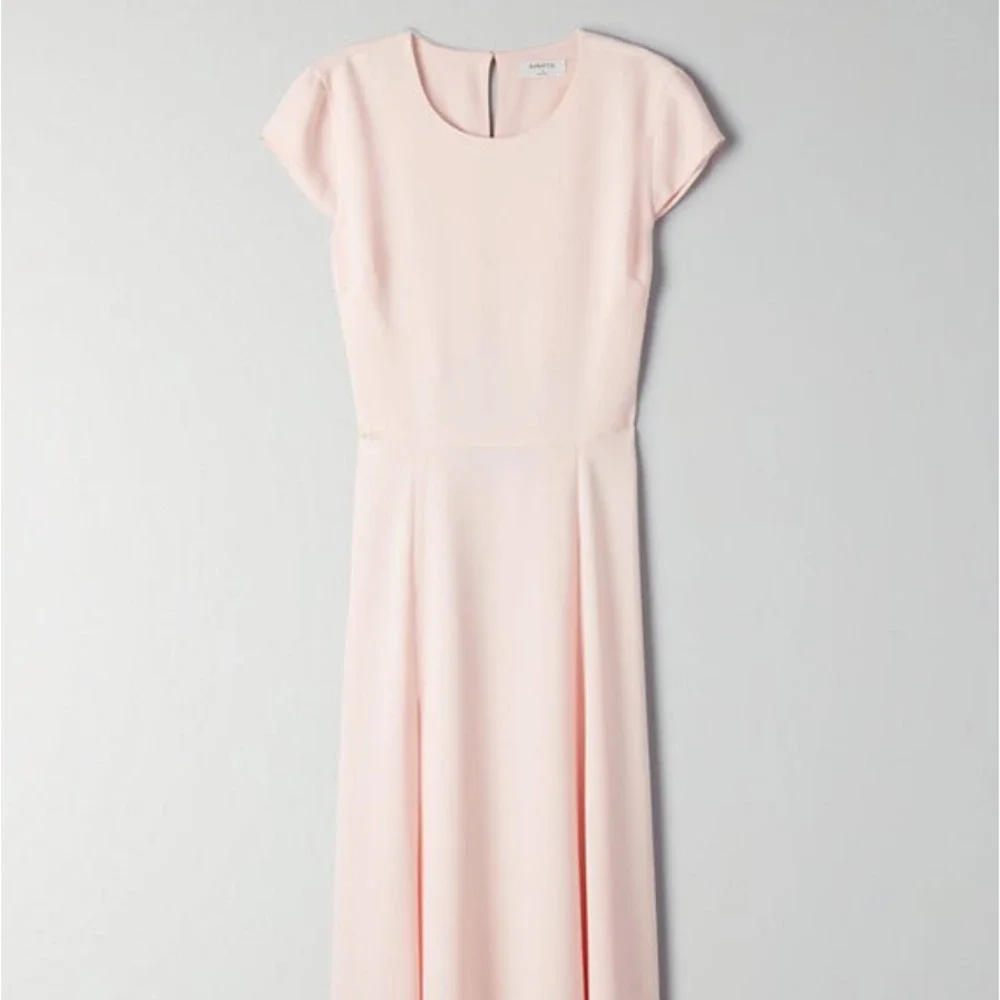 Aritzia Babaton Hamptons Dress Soft Blush Pink NEW Size 0 - Picture 13 of 13